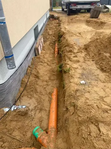 KG Rohrleitung Regenwasser Anschluß Zisterne Deetz
