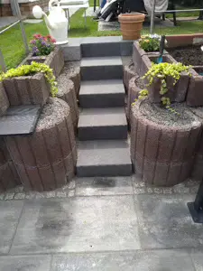 Betonplatten EHL Citypur und Blockstufen Ketzin